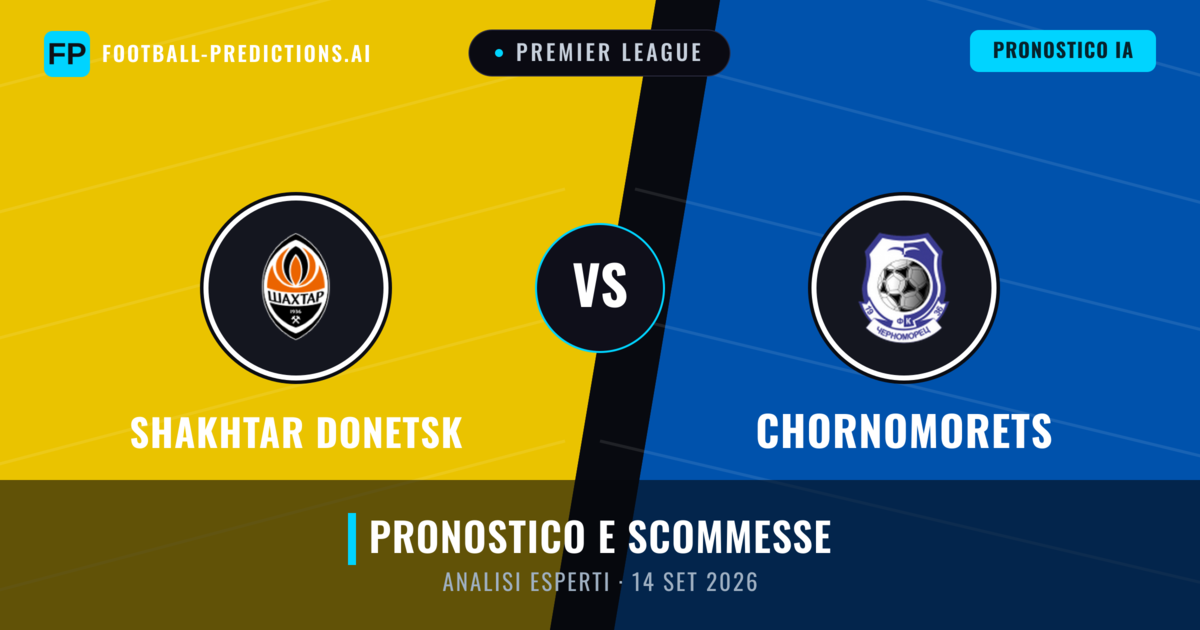 Shakhtar Donetsk vs Chornomorets — pronostico e anteprima del match