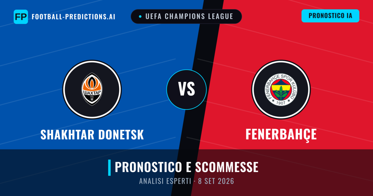 Shakhtar Donetsk vs Fenerbahçe — pronostico e anteprima del match