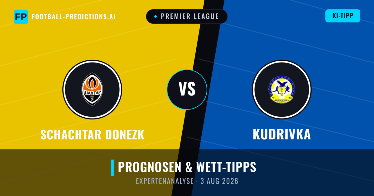 Schachtar Donezk vs Kudrivka — Prognose und Spielvorschau