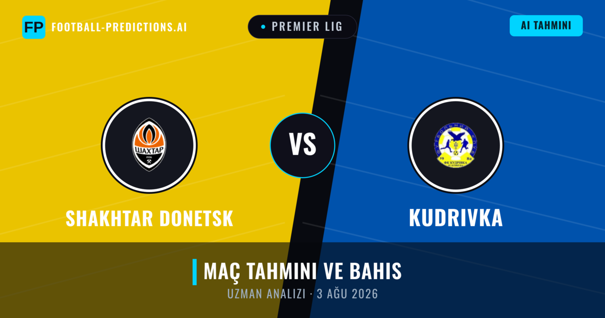 Shakhtar Donetsk - Kudrivka — maç tahmini ve önizleme