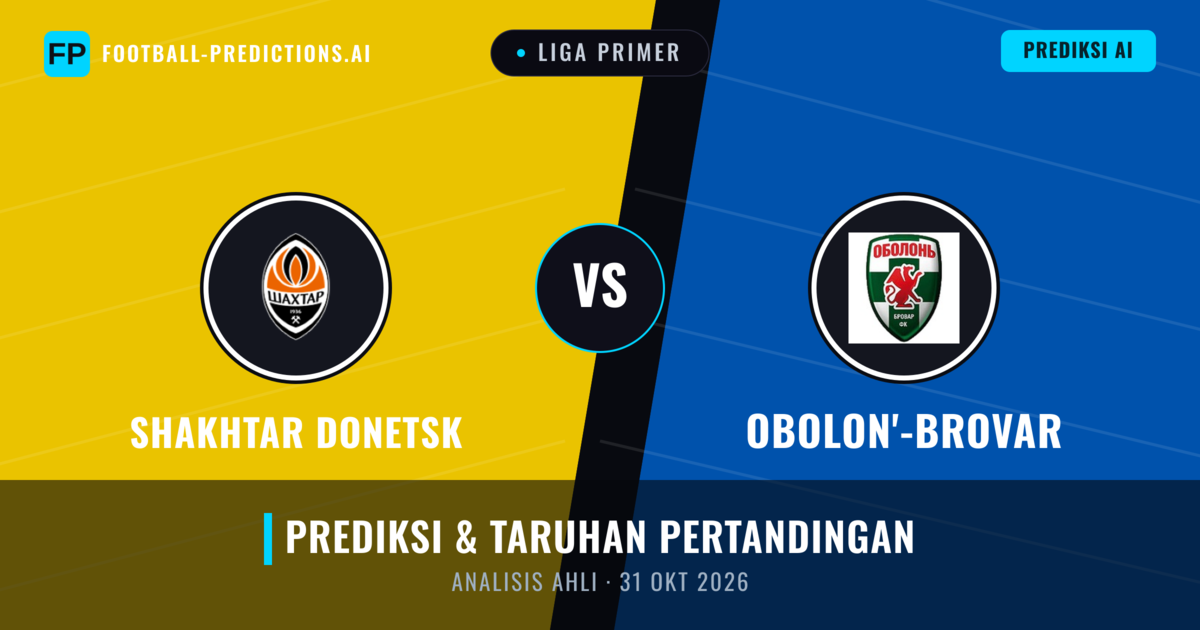 Shakhtar Donetsk vs Obolon'-Brovar — prediksi dan pratinjau pertandingan