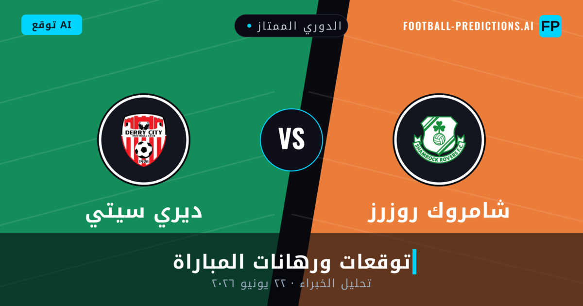 شامروك روزرز ضد ديري سيتي — توقعات ومعاينة المباراة