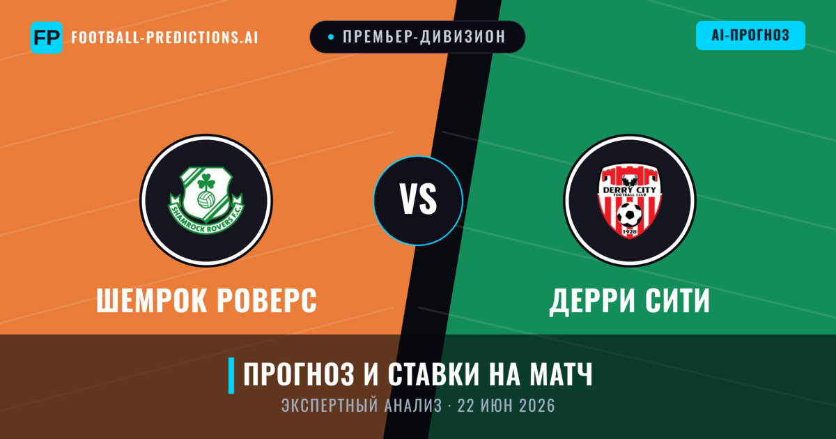 Шемрок Роверс – Дерри Сити — прогноз и превью матча