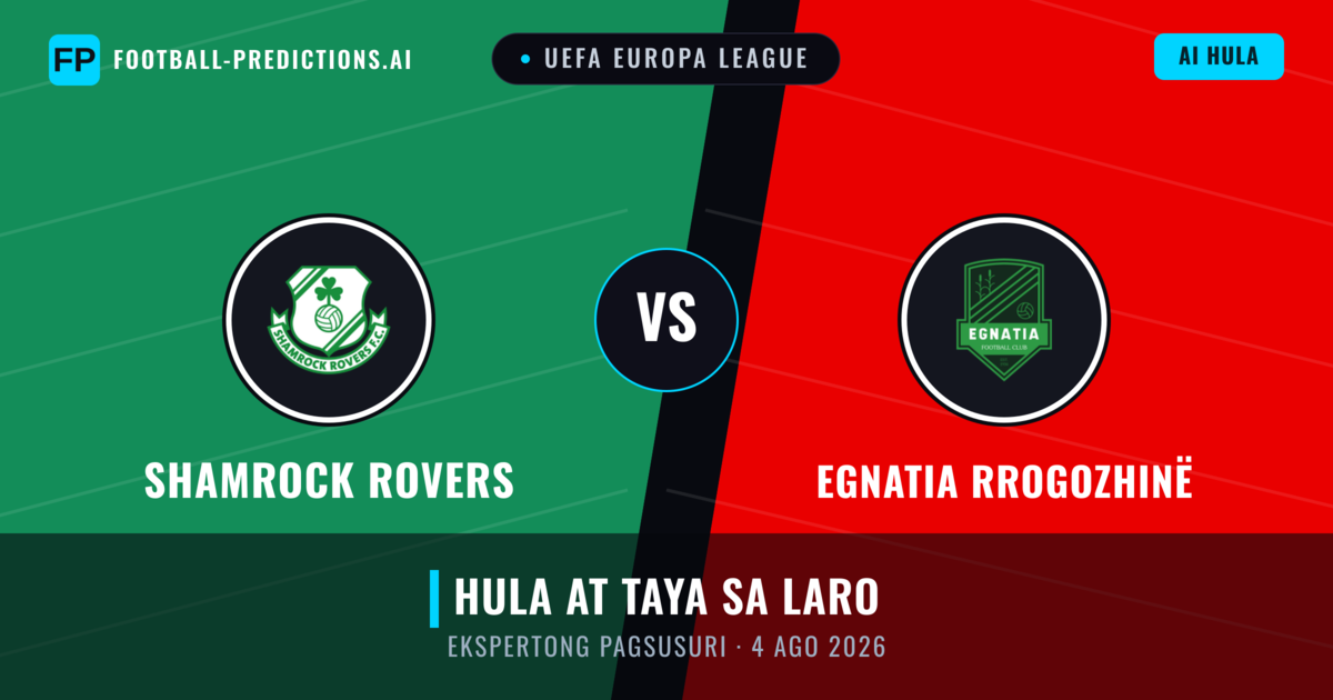 Shamrock Rovers vs Egnatia Rrogozhinë — hula at preview ng laban