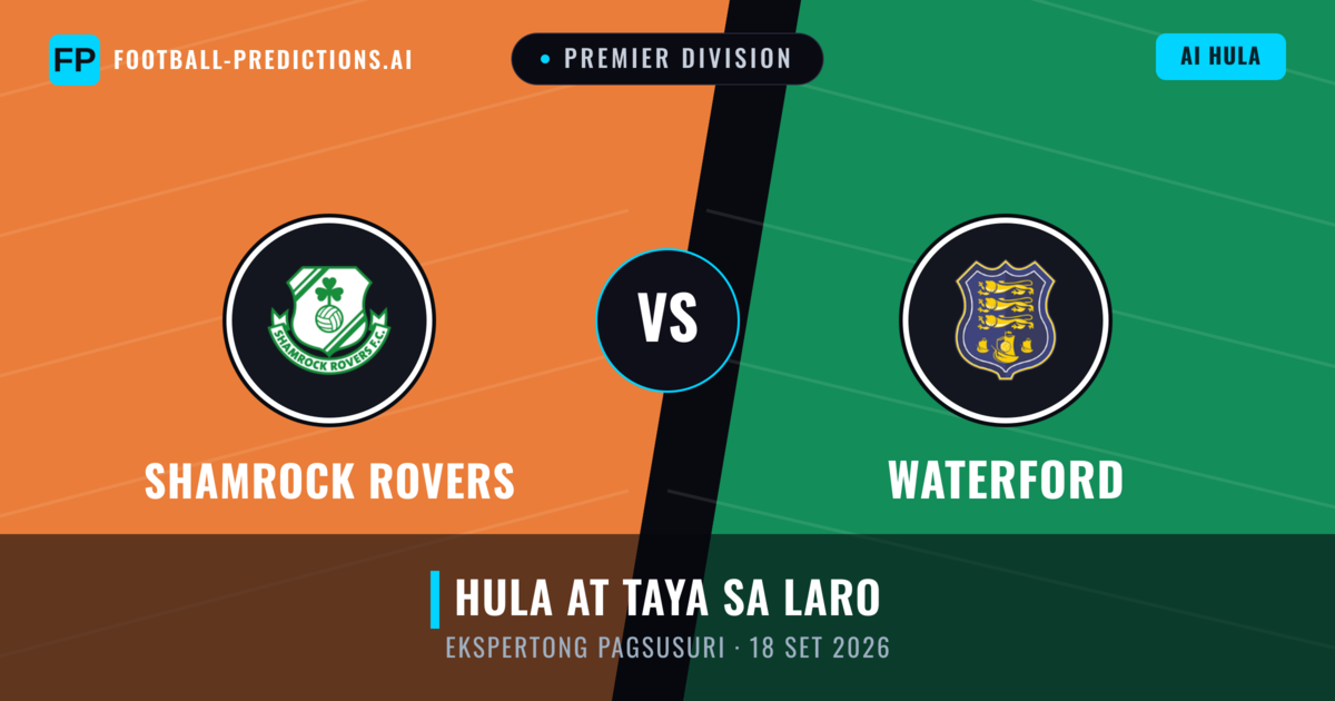 Shamrock Rovers vs Waterford — hula at preview ng laban