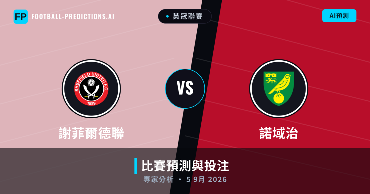 謝菲爾德聯 vs 諾域治 — 比赛预测和前瞻