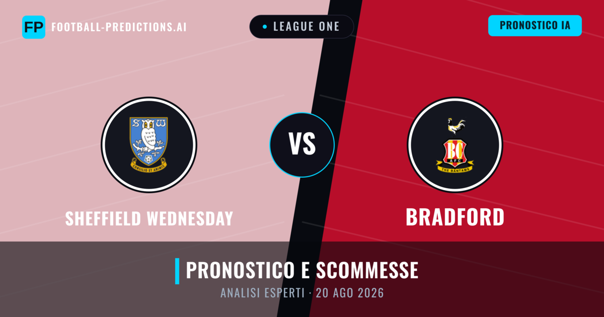 Sheffield Wednesday vs Bradford — pronostico e anteprima del match