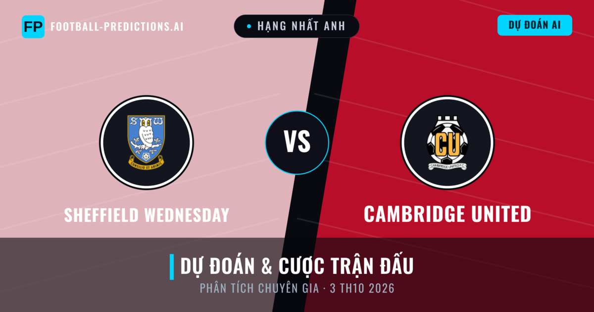 Sheffield Wednesday vs Cambridge United — dự đoán và xem trước trận đấu