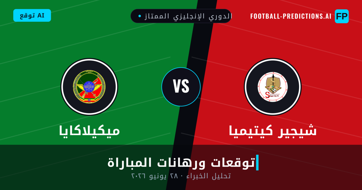 شيجير كيتيميا ضد ميكيلاكايا — توقعات ومعاينة المباراة