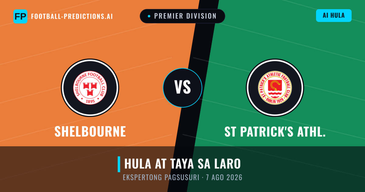 Shelbourne vs St Patrick's Athl. — hula at preview ng laban