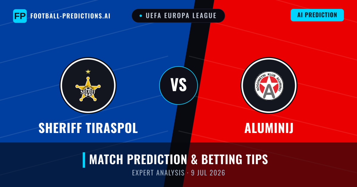 Sheriff Tiraspol vs Aluminij — match prediction & preview