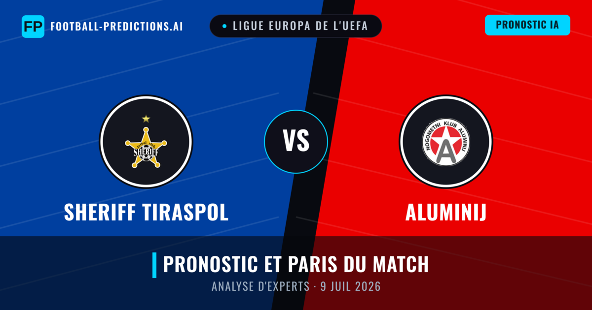Sheriff Tiraspol vs Aluminij — pronostic et avant-match