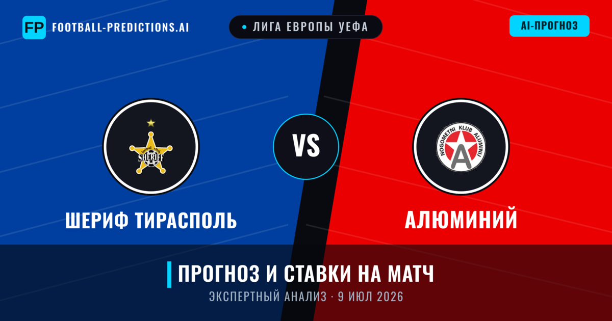 Шериф Тирасполь – Алюминий — прогноз и превью матча