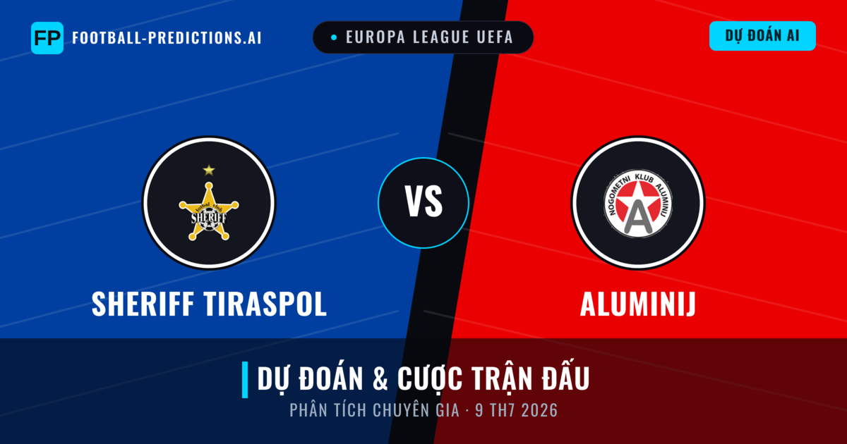 Sheriff Tiraspol vs Aluminij — dự đoán và xem trước trận đấu