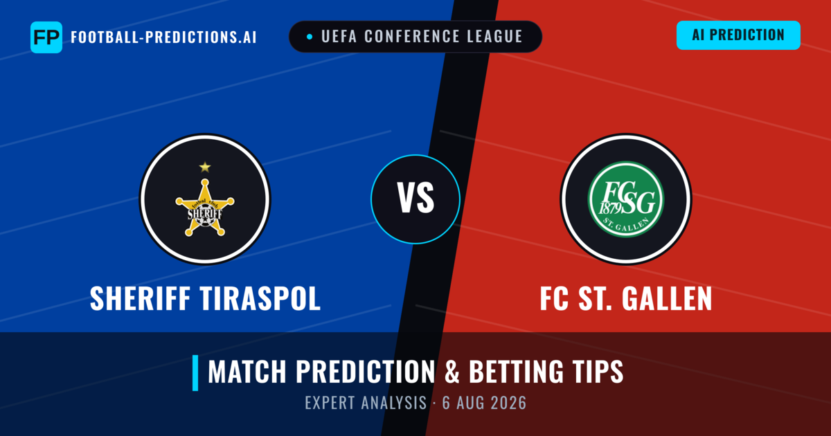 Sheriff Tiraspol vs FC ST. Gallen — match prediction & preview