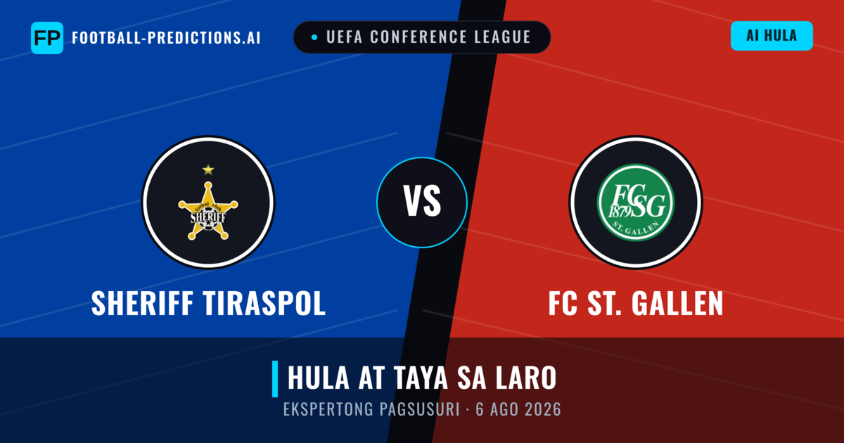 Sheriff Tiraspol vs FC St. Gallen — hula at preview ng laban