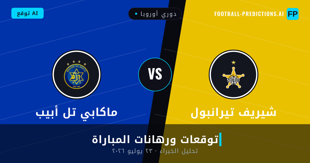 شيريف تيرانبول ضد ماكابي تل أبيب — توقعات ومعاينة المباراة