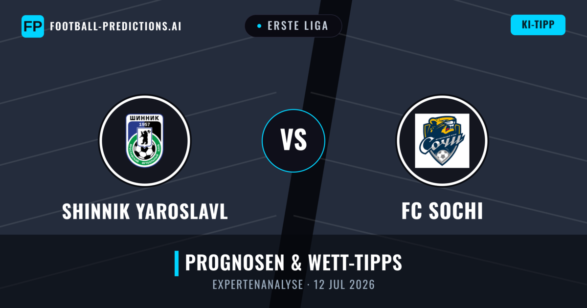 Shinnik Yaroslavl vs FC Sochi — Prognose und Spielvorschau