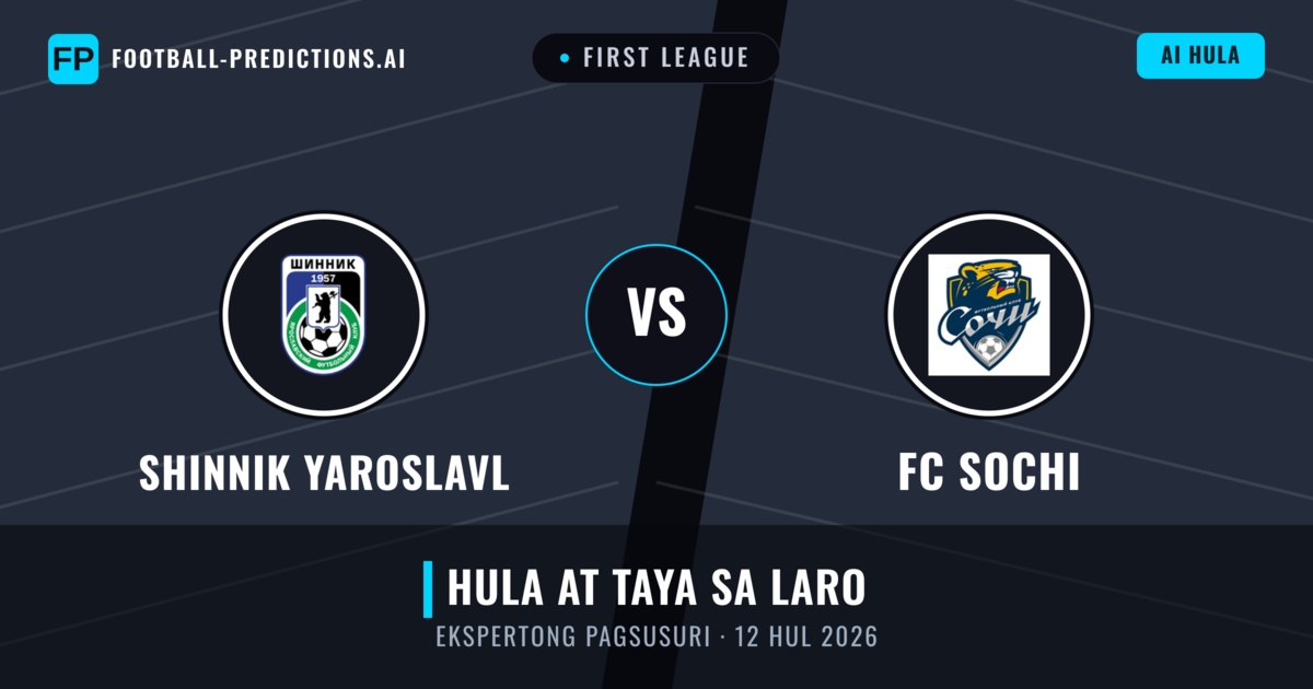Shinnik Yaroslavl vs FC Sochi — hula at preview ng laban