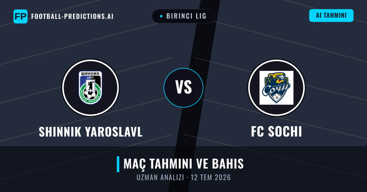 Shinnik Yaroslavl - FC Sochi — maç tahmini ve önizleme
