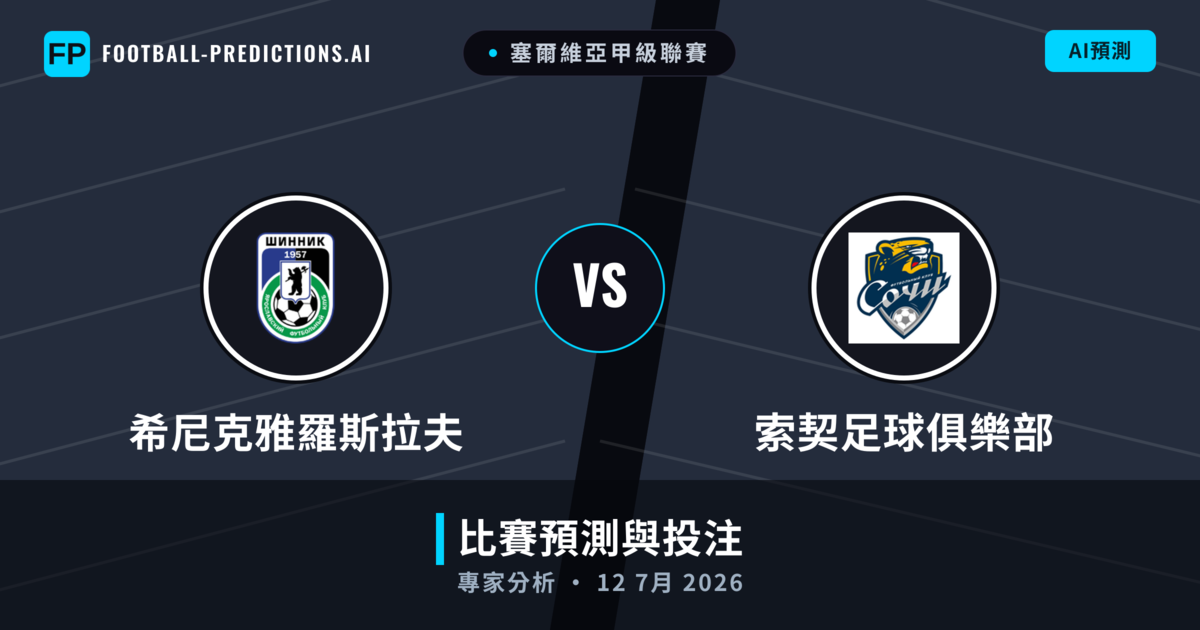 希尼克雅羅斯拉夫 vs 索契足球俱樂部 — 比赛预测和前瞻