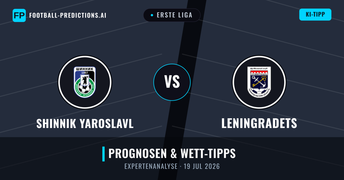 Shinnik Yaroslavl vs Leningradets — Prognose und Spielvorschau