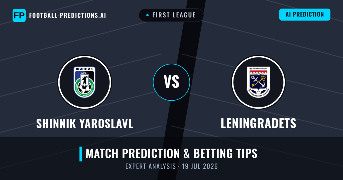 Shinnik Yaroslavl vs Leningradets — match prediction & preview