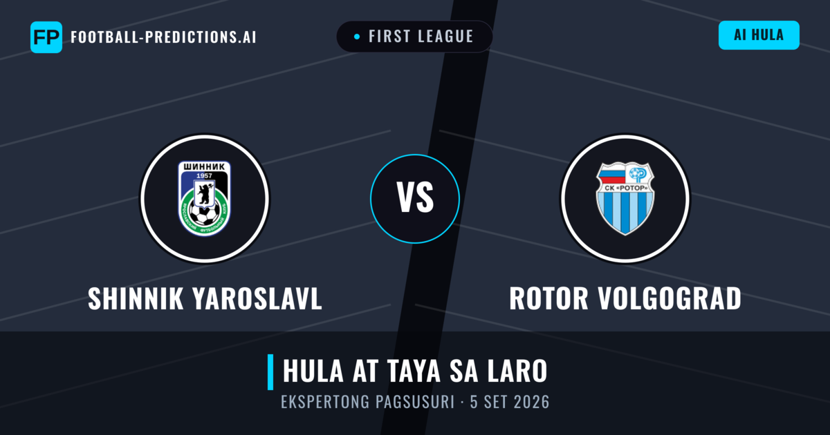 Shinnik Yaroslavl vs Rotor Volgograd — hula at preview ng laban