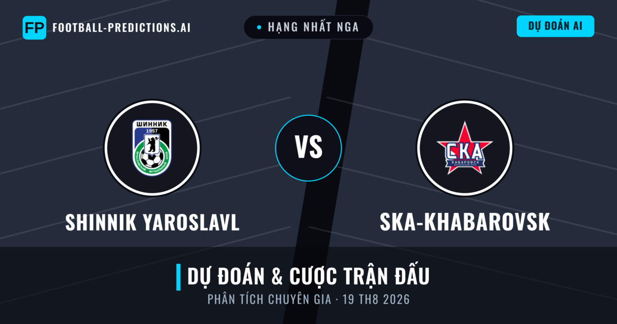 Shinnik Yaroslavl vs Ska-khabarovsk — dự đoán và xem trước trận đấu