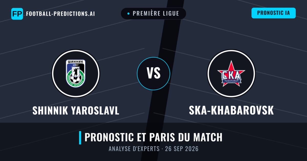Shinnik Yaroslavl vs Ska-Khabarovsk — pronostic et avant-match
