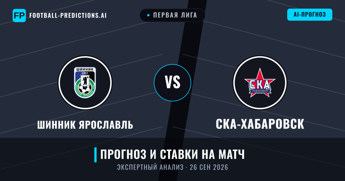 Шинник Ярославль – СКА-Хабаровск — прогноз и превью матча