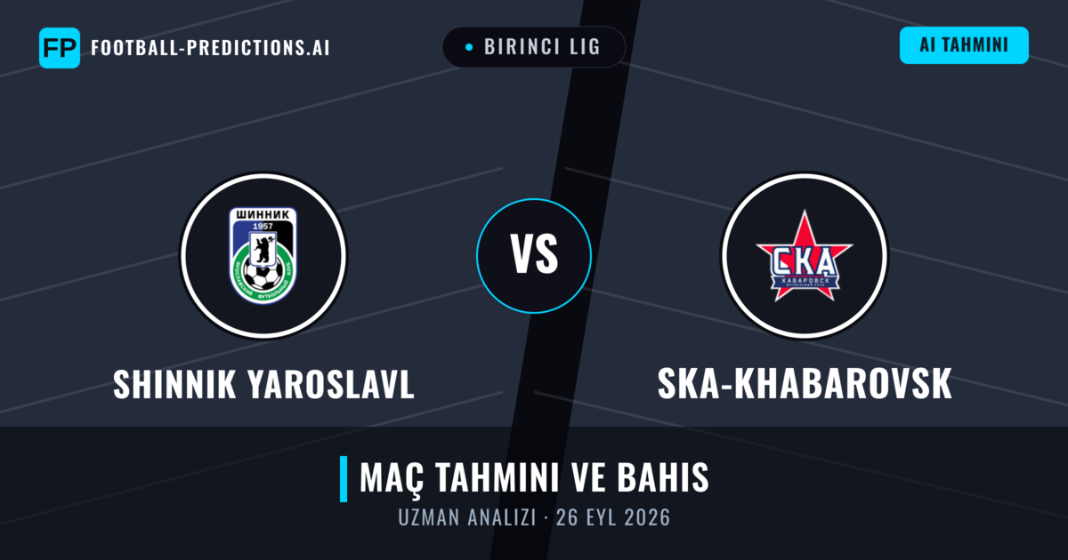 Shinnik Yaroslavl - Ska-khabarovsk — maç tahmini ve önizleme