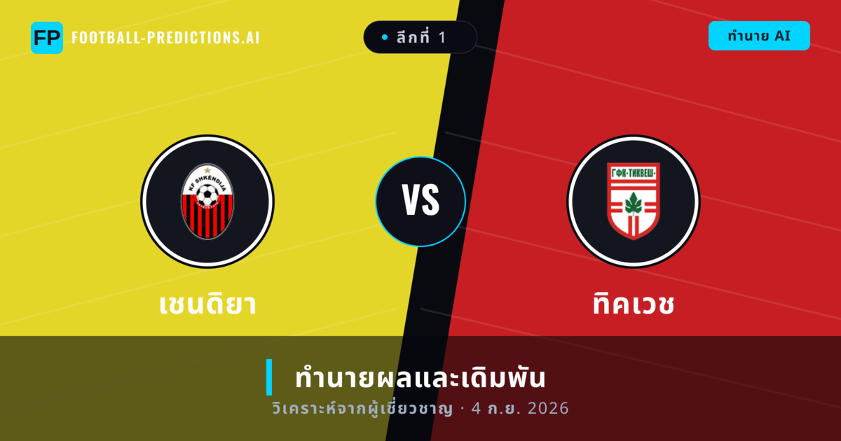 เชนดิยา พบ ทิคเวช — ทำนายผลและพรีวิวการแข่งขัน