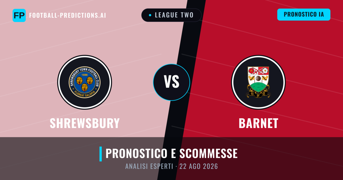 Shrewsbury vs Barnet — pronostico e anteprima del match