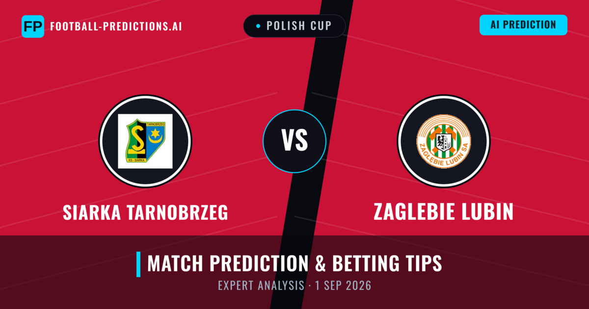 Siarka Tarnobrzeg vs Zaglebie Lubin — match prediction & preview
