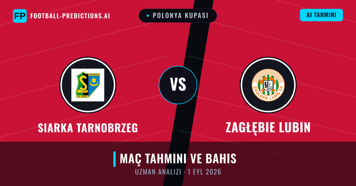 Siarka Tarnobrzeg - Zagłębie Lubin — maç tahmini ve önizleme
