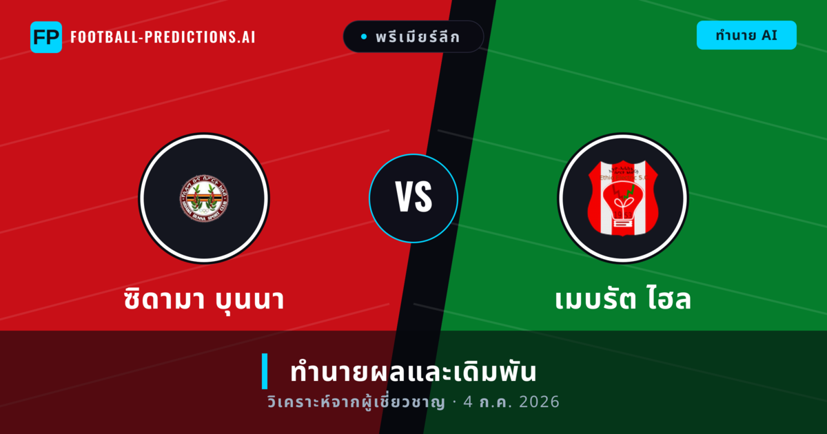 ซิดามา บุนนา พบ เมบรัต ไฮล — ทำนายผลและพรีวิวการแข่งขัน