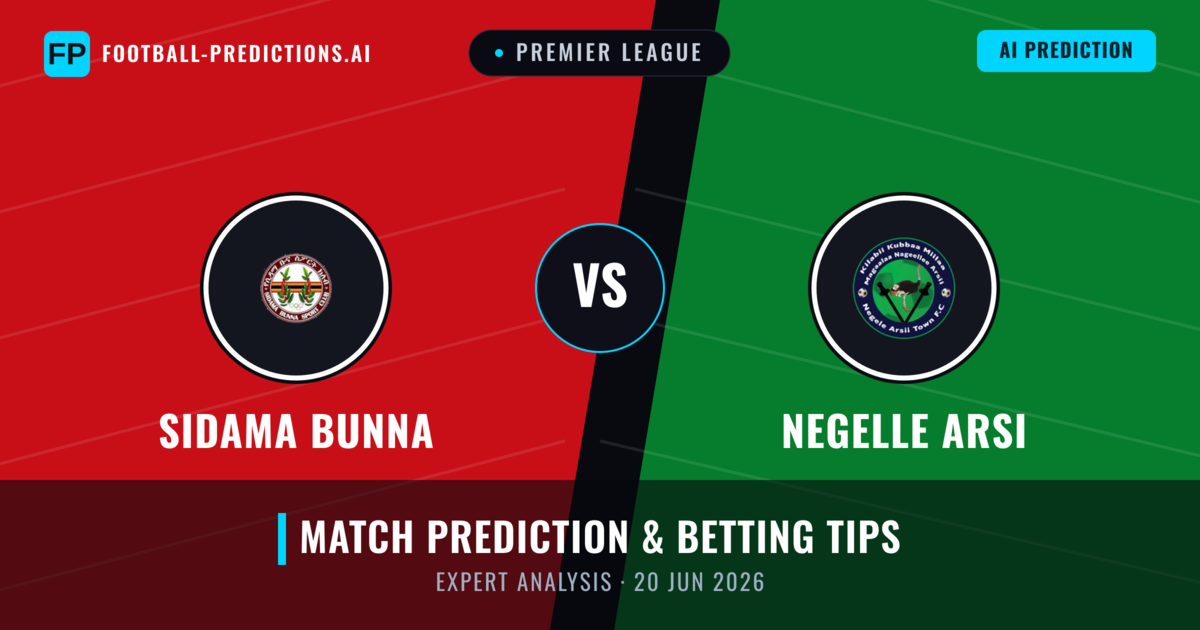 Sidama Bunna vs Negelle Arsi — match prediction & preview