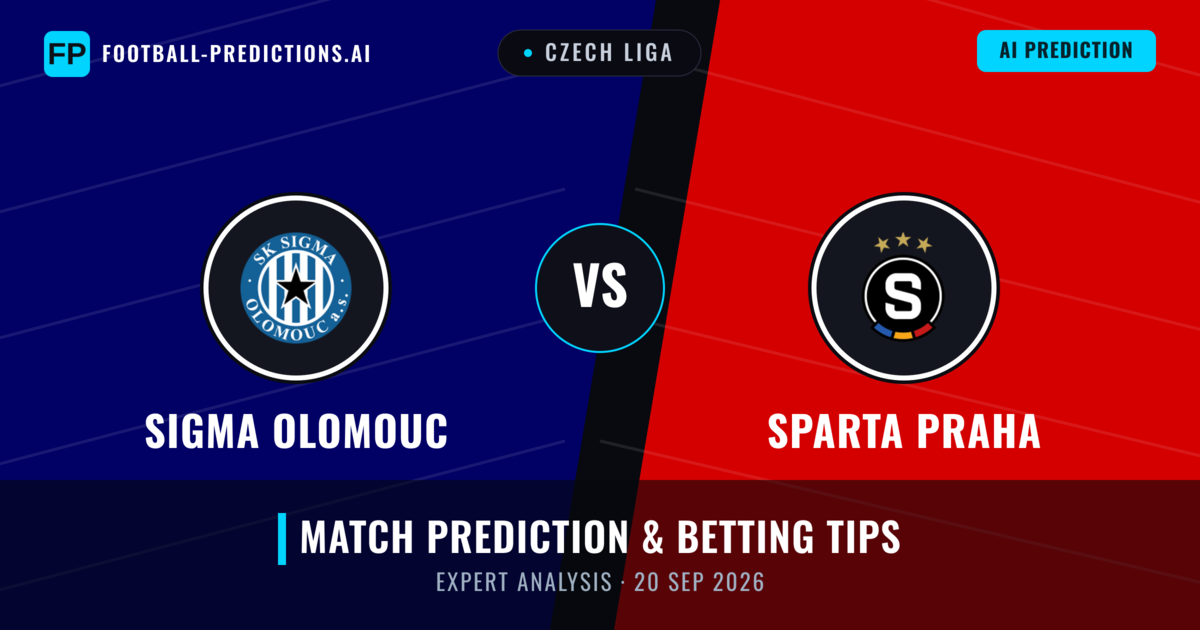 Sigma Olomouc vs Sparta Praha — match prediction & preview