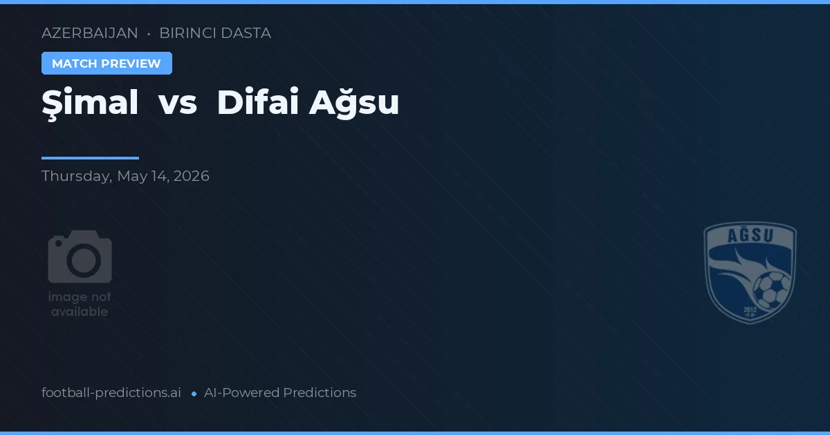 Şimal vs Difai Ağsu — prediksi dan pratinjau pertandingan