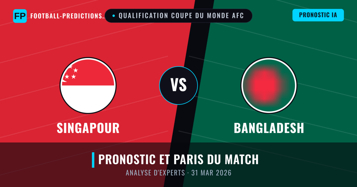 Singapour vs Bangladesh — pronostic et avant-match
