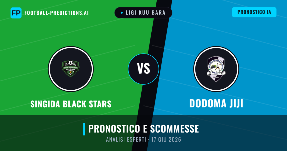 Singida Black Stars vs Dodoma Jiji — pronostico e anteprima del match