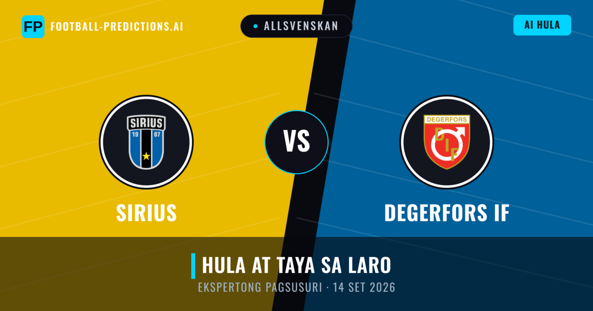 Sirius vs Degerfors IF — hula at preview ng laban