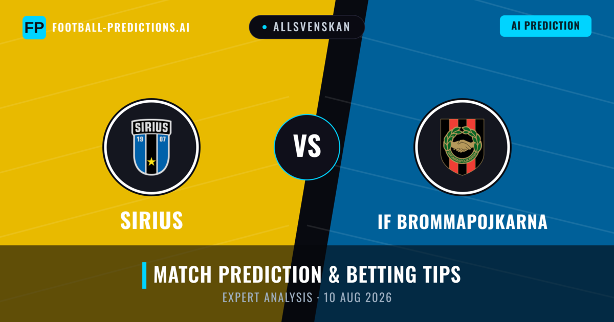 Sirius vs IF Brommapojkarna — match prediction & preview