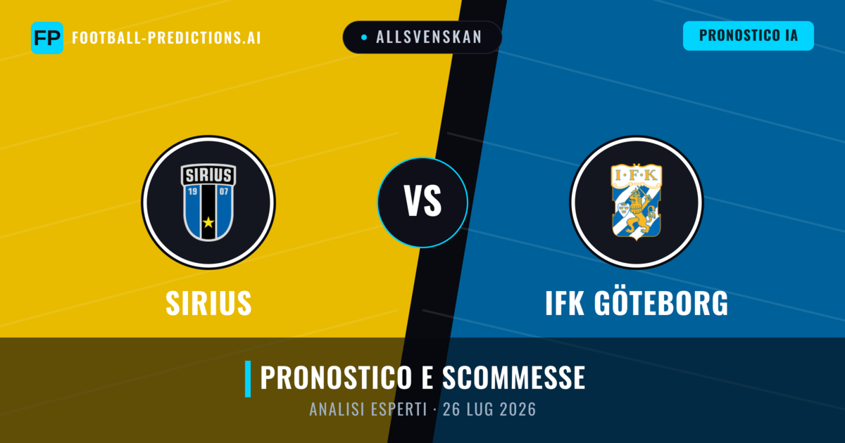 Sirius vs IFK Göteborg — pronostico e anteprima del match