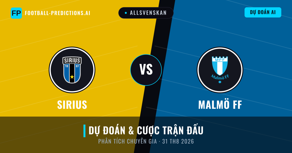 Sirius vs Malmö FF — dự đoán và xem trước trận đấu