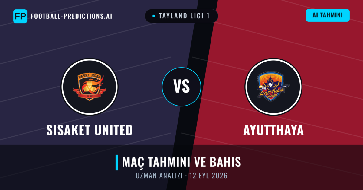 Sisaket United - Ayutthaya — maç tahmini ve önizleme