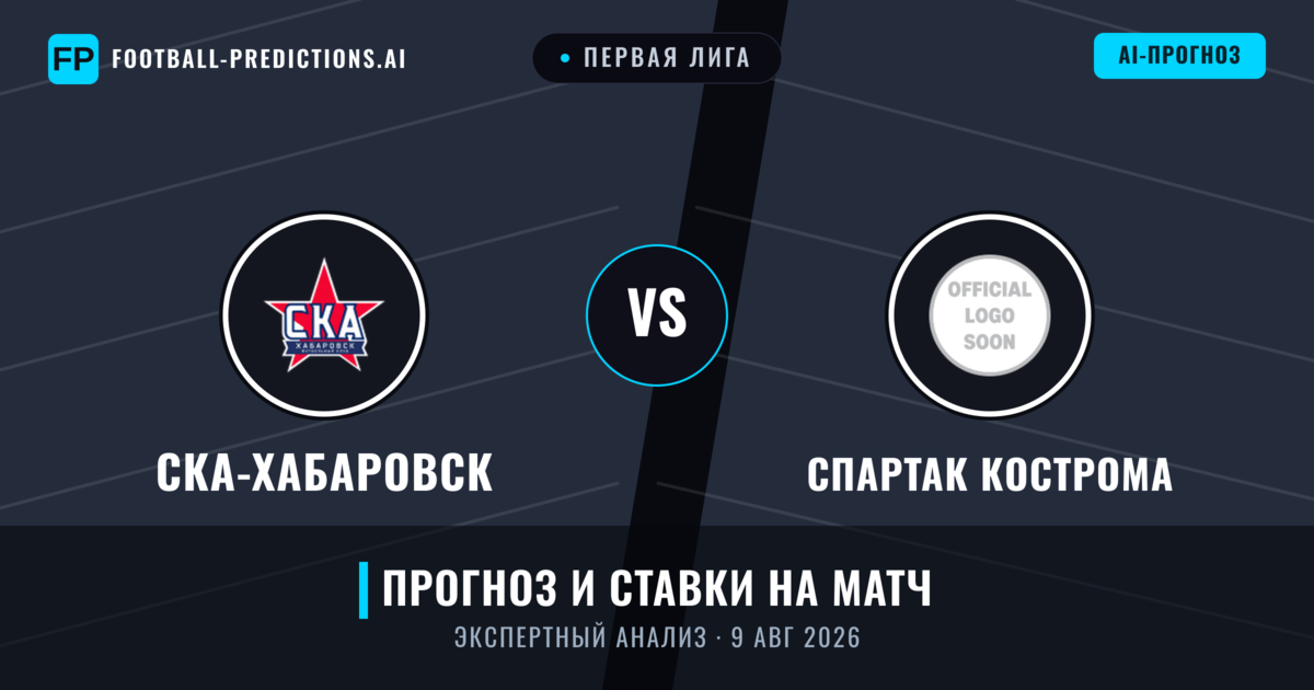 СКА-Хабаровск – Спартак Кострома — прогноз и превью матча