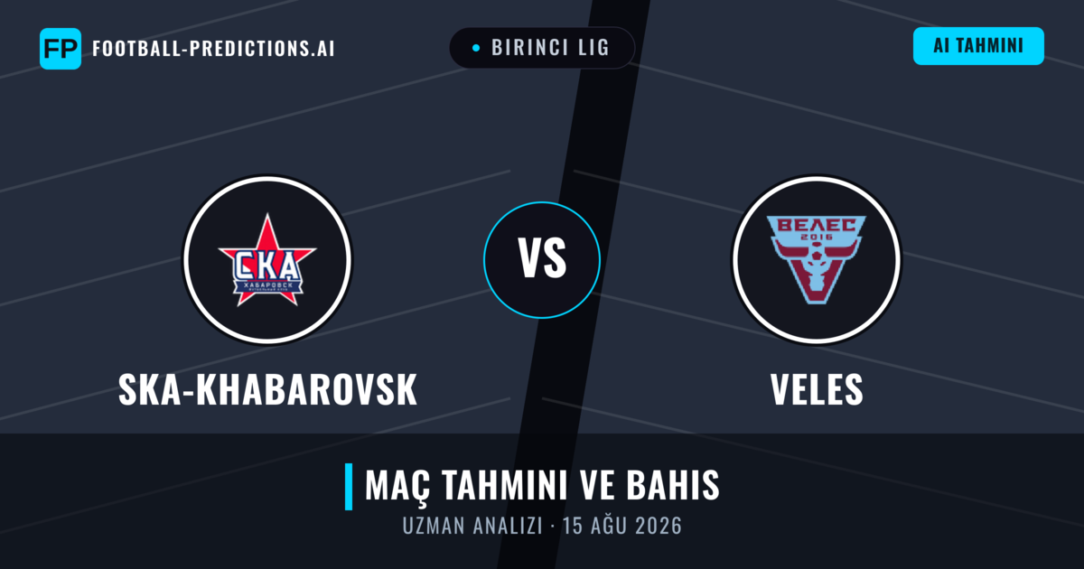 Ska-khabarovsk - Veles — maç tahmini ve önizleme