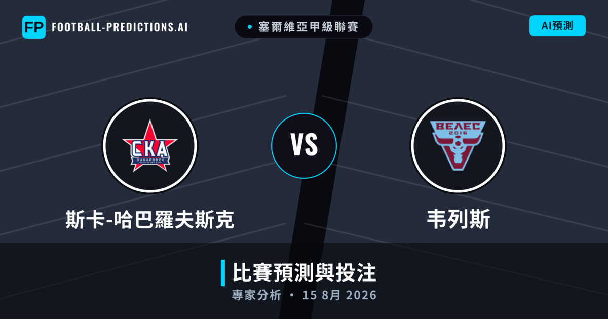 斯卡-哈巴羅夫斯克 vs 韦列斯 — 比赛预测和前瞻